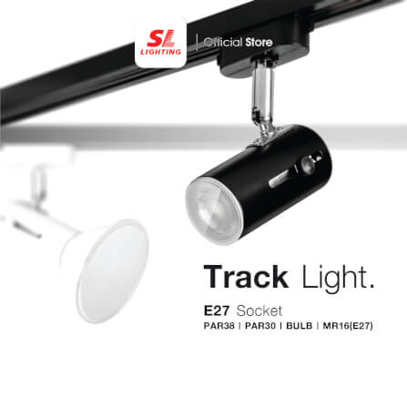 แทรคไลท์ ติดราง E27 SL LIGHTING 800F สีดำ_4