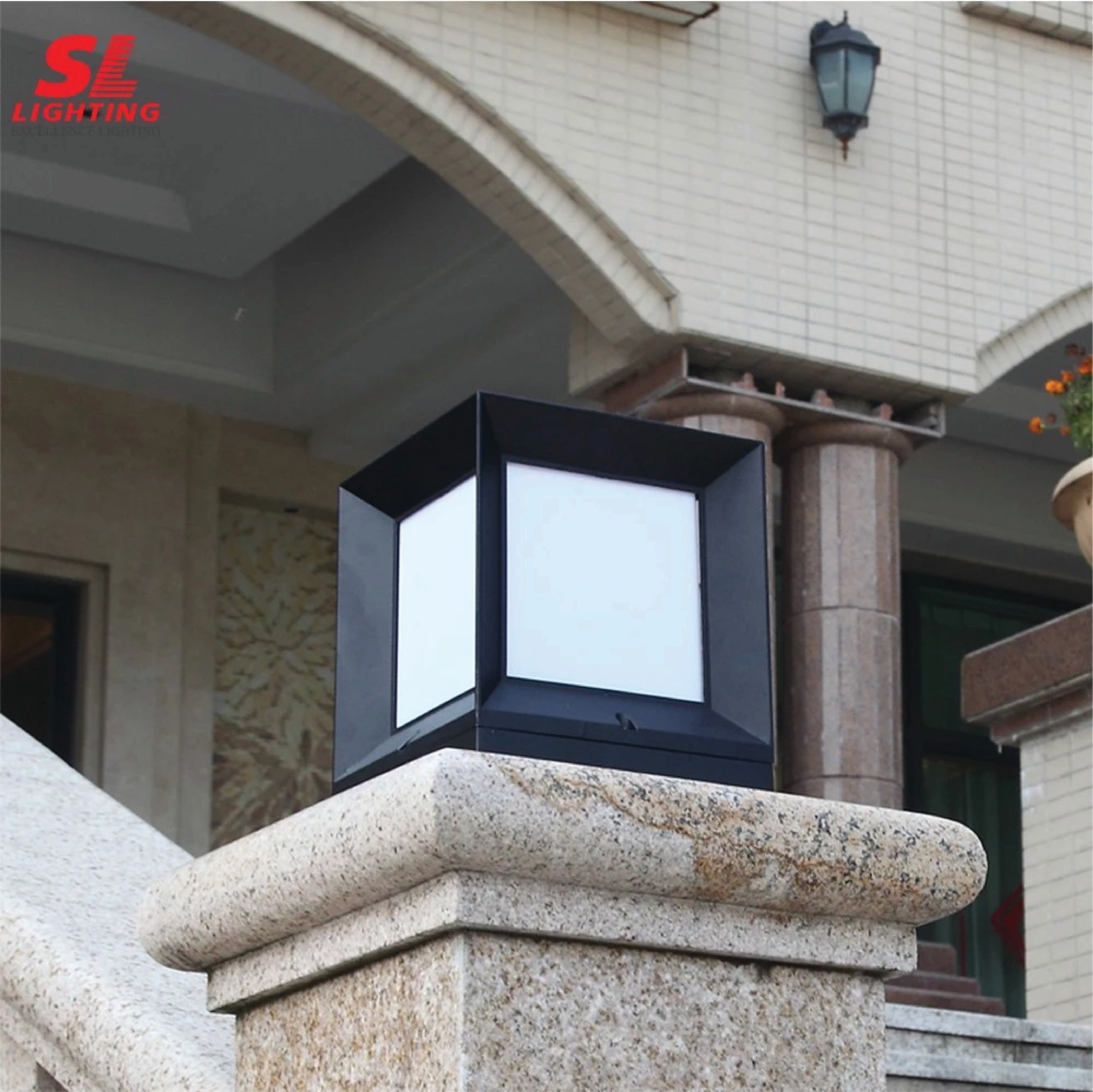 ไฟหัวเสา SL LIGHTING 8154 E27 ไซส์เล็ก สีดำ