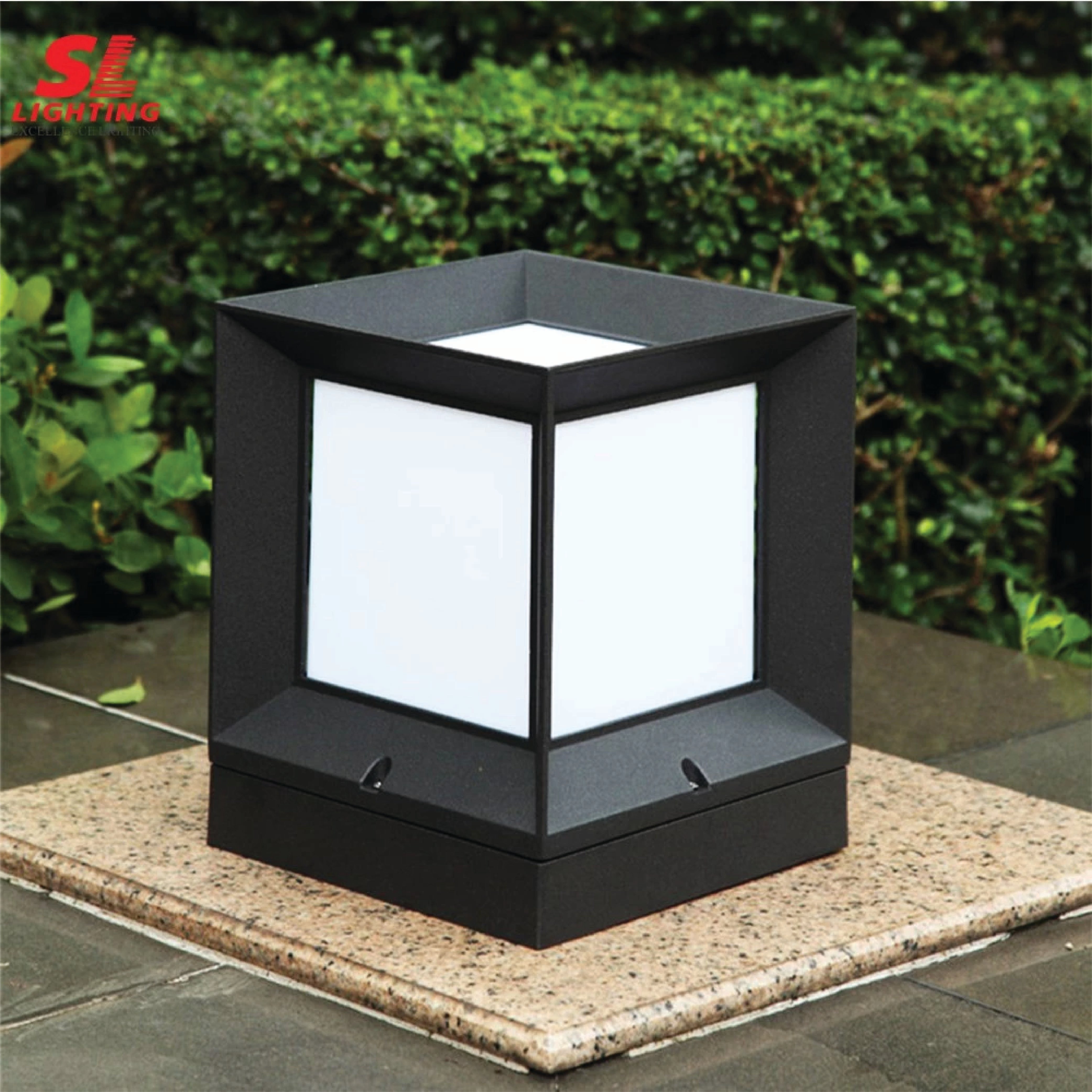 ไฟหัวเสา SL LIGHTING 8154 E27 ไซส์เล็ก สีดำ_4