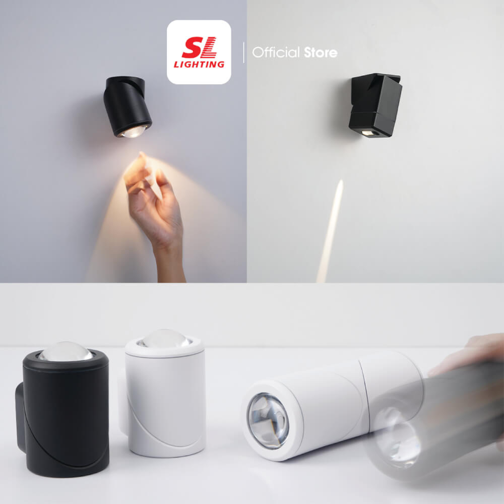 ไฟผนังภายนอก LED SL LIGHTING 8802 10 วัตต์ WARM WHITE สีขาว