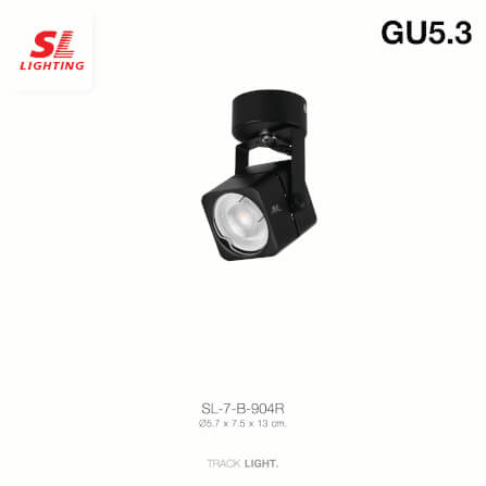 แทรคไลท์ ติดลอย GU10 SL LIGHTING 904R สีดำ_1