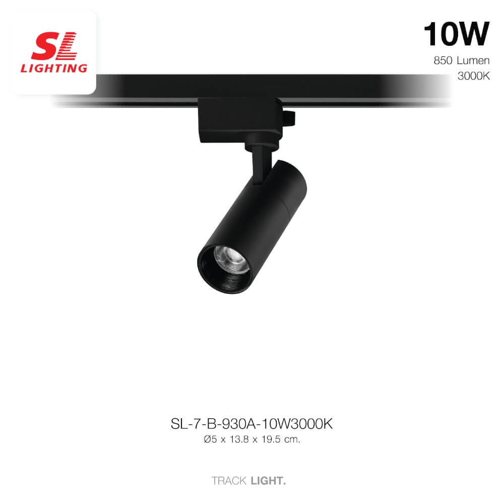 แทรคไลท์ LED SL LIGHTING 930A 10 วัตต์ COOL WHITE สีดำ