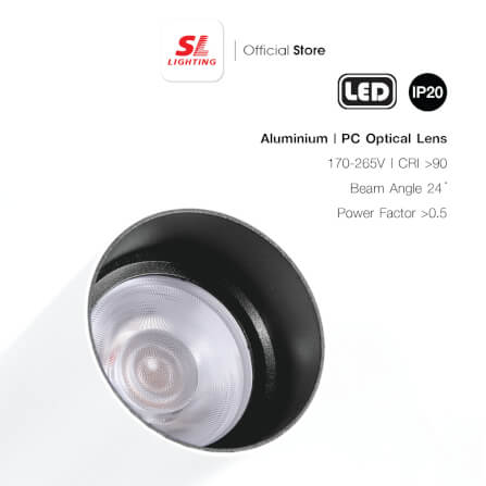 แทรคไลท์ LED SL LIGHTING 930A THD<10 30 วัตต์ COOL WHITE สีดำ_2