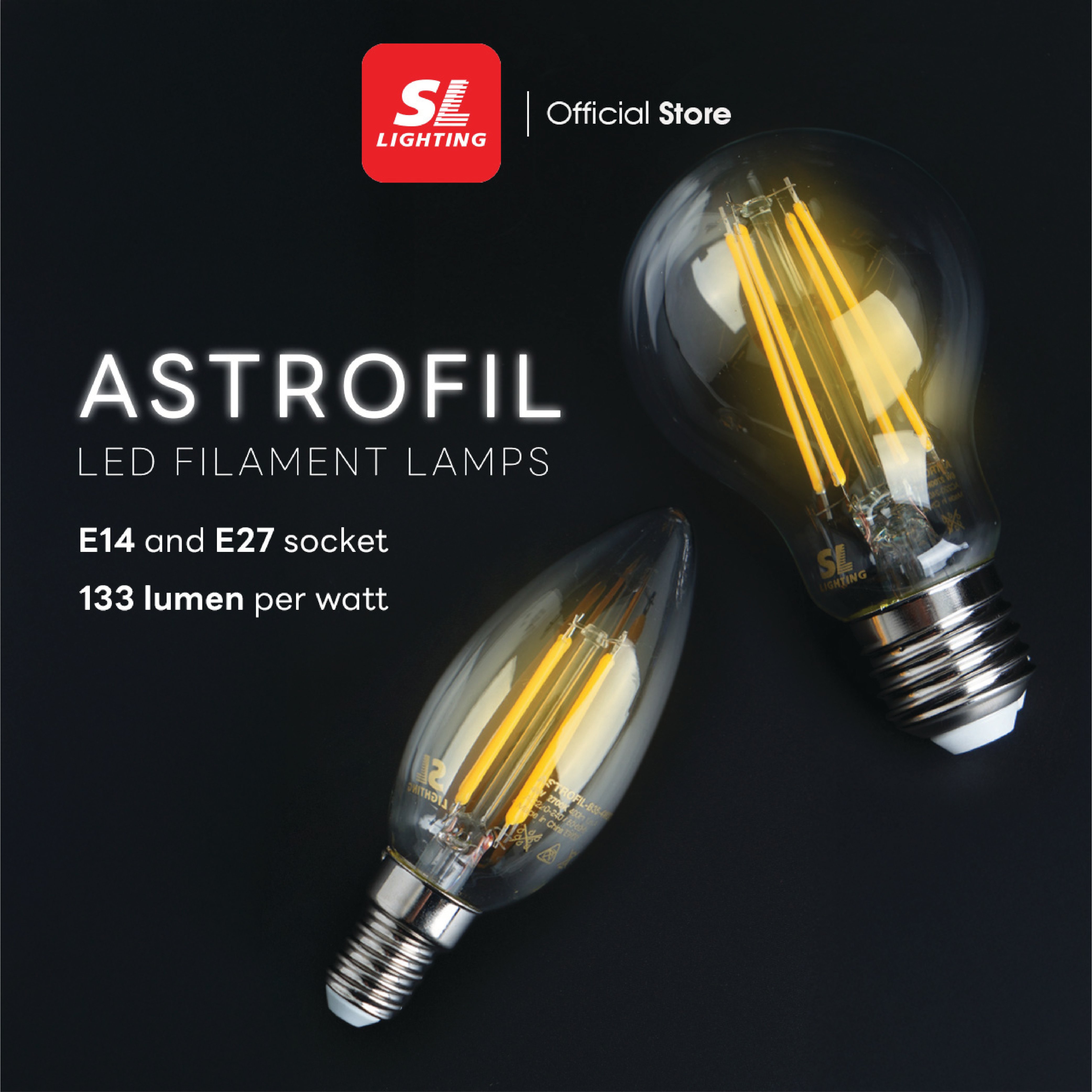 หลอด LED SL LIGHTING FILAMENT A60 E27 6 วัตต์ WARMWHITE_1