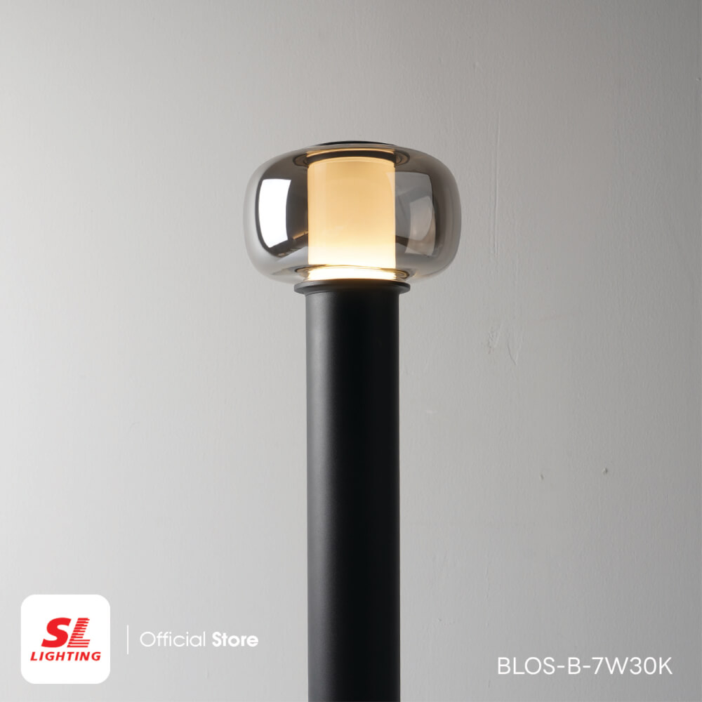 ไฟทางเดิน LED SL LIGHTING BLOS 7 วัตต์ WARM WHITE สีดำ