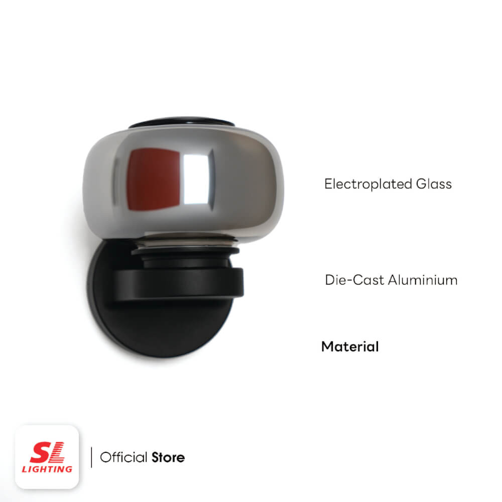 ไฟผนังภายนอก LED SL LIGHTING BLOS 14 วัตต์ WARM WHITE สีดำ (2 ทาง)