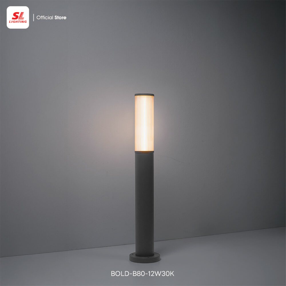 ไฟทางเดิน LED SL LIGHTING BOLD 12 วัตต์ WARM WHITE สีดำ