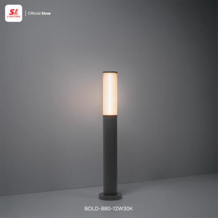 ไฟทางเดิน LED SL LIGHTING BOLD 12 วัตต์ WARM WHITE สีดำ_4