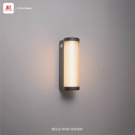 ไฟผนังภายนอก LED SL LIGHTING BOLD 12 วัตต์ WARM WHITE สีดำ_5