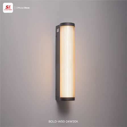 ไฟผนังภายนอก LED SL LIGHTING BOLD 24 วัตต์ WARM WHITE สีดำ_5