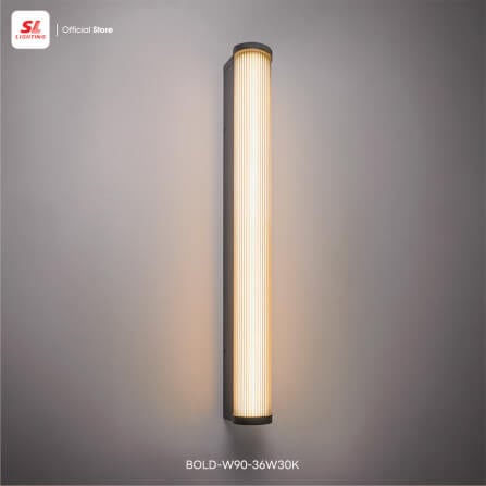 ไฟผนังภายนอก LED SL LIGHTING BOLD 36 วัตต์ WARM WHITE สีดำ_5