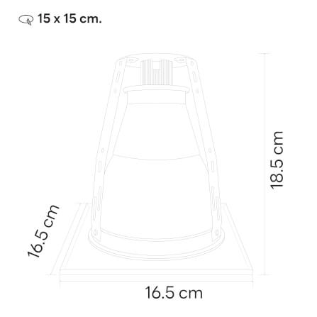 ดาวน์ไลท์ SL LIGHTING 553-2 6 นิ้ว ทรงสี่เหลี่ยม สีขาว_1