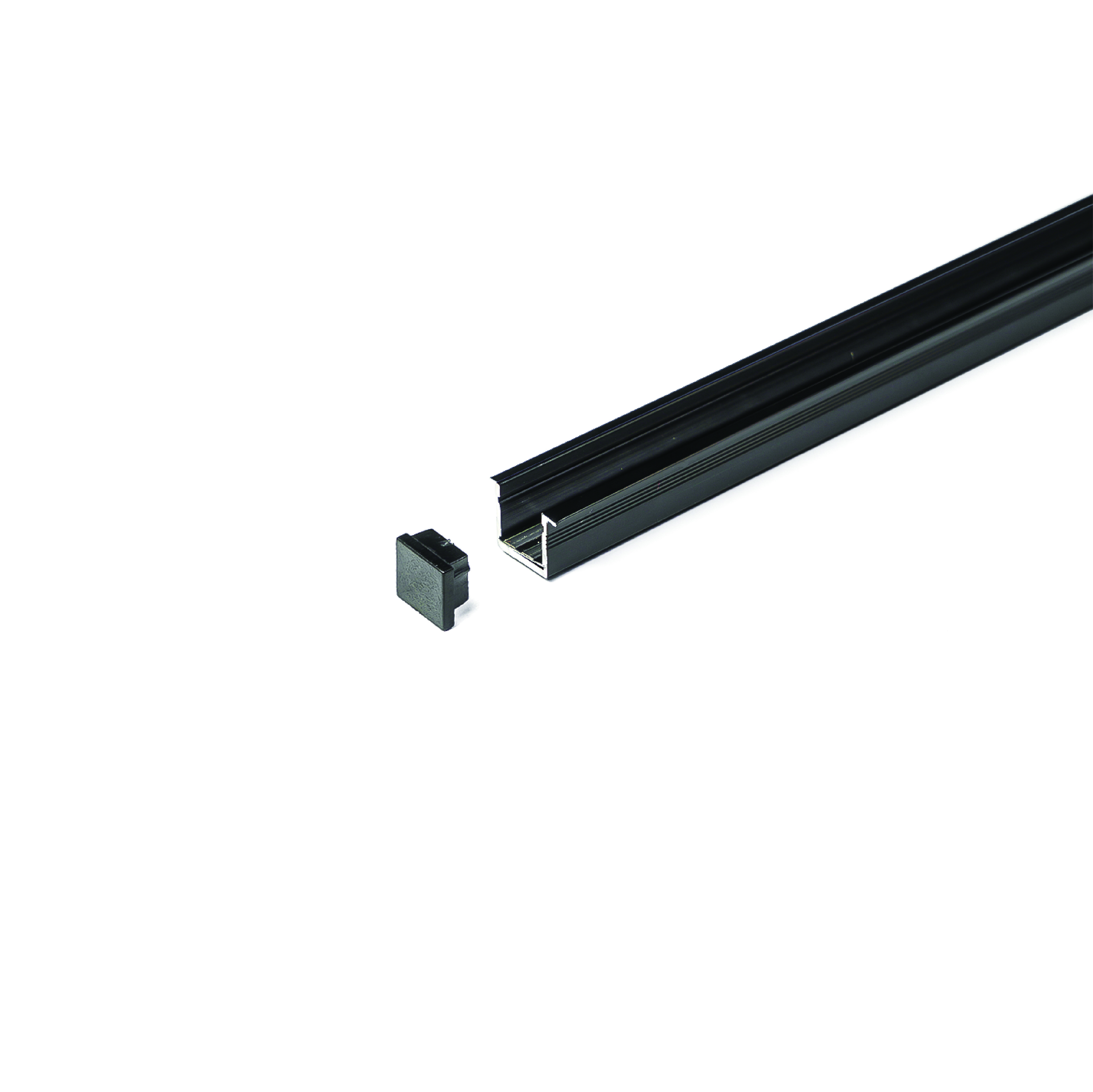 รางไฟแทรคไลท์ SL LIGHTING CABINET แบบฝัง 10 มม. 1 เมตร สีดำ