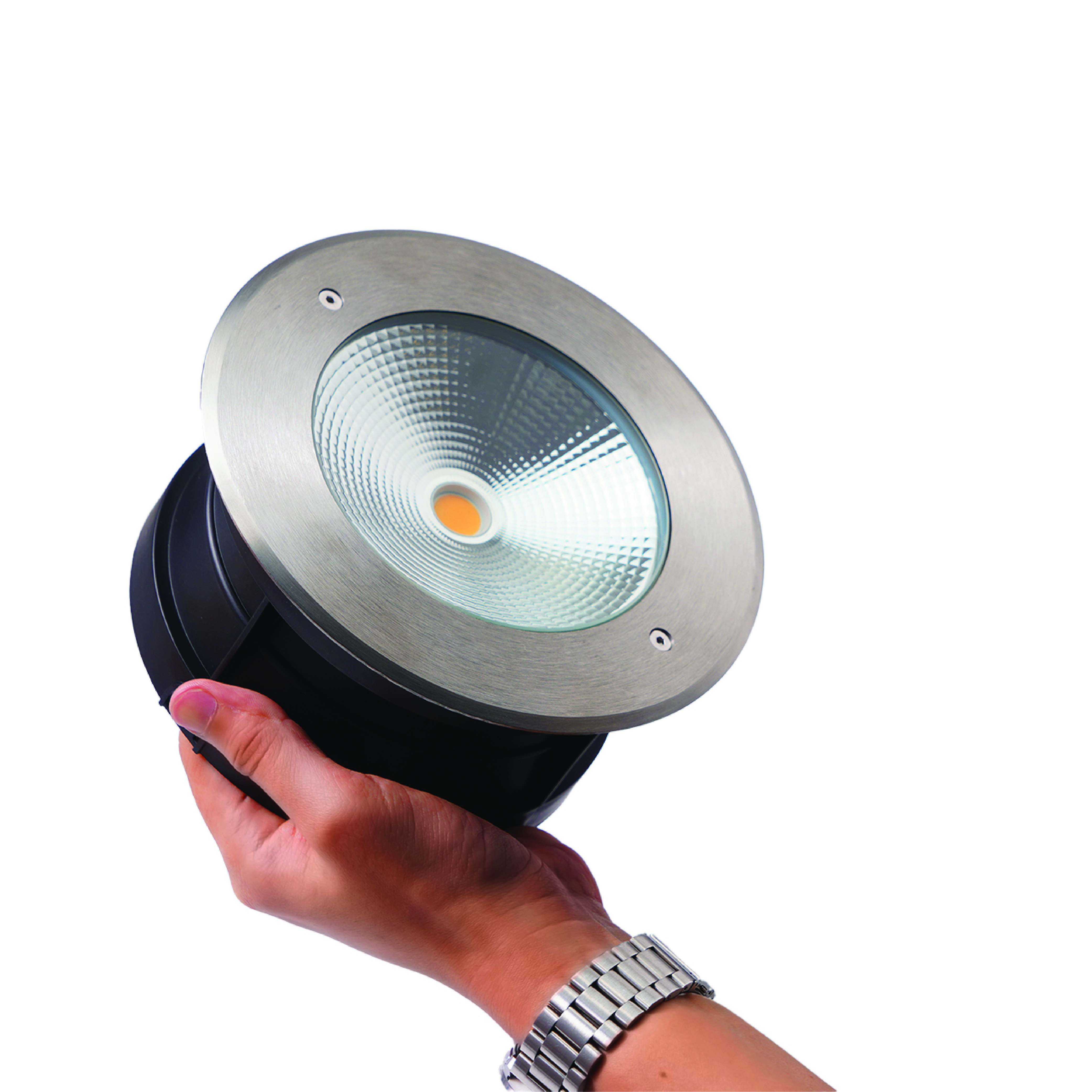 ไฟฝังพื้น LED SL LIGHTING CHAKREE 15W WARM WHITE สีเงิน_2