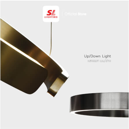 ไฟช่อ LED SL LIGHTING CIELO 55วัตต์ WARM WHITE/COOL WHITE/DAYLIGHT สีทองแชมเปญ 1 หัว ควบคุมการทำงานด้วยมือ_4