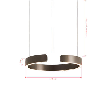 ไฟช่อ LED SL LIGHTING CIELO 35วัตต์ WARM WHITE/COOL WHITE/DAYLIGHT สีไทเทเนียม 1 หัว ควบคุมการทำงานด้วยมือ_1