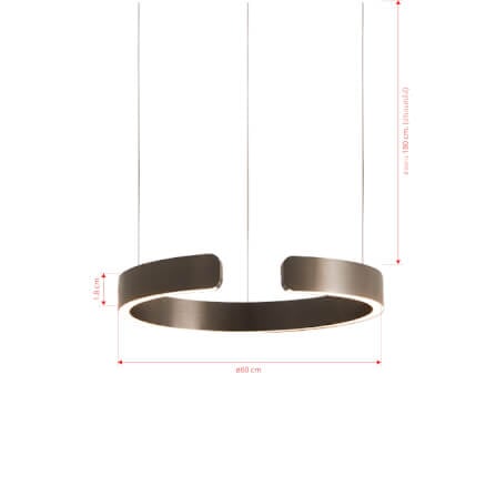 ไฟช่อ LED SL LIGHTING CIELO 55วัตต์ WARM WHITE/COOL WHITE/DAYLIGHT สีไทเทเนียม 1 หัว ควบคุมการทำงานด้วยมือ_1