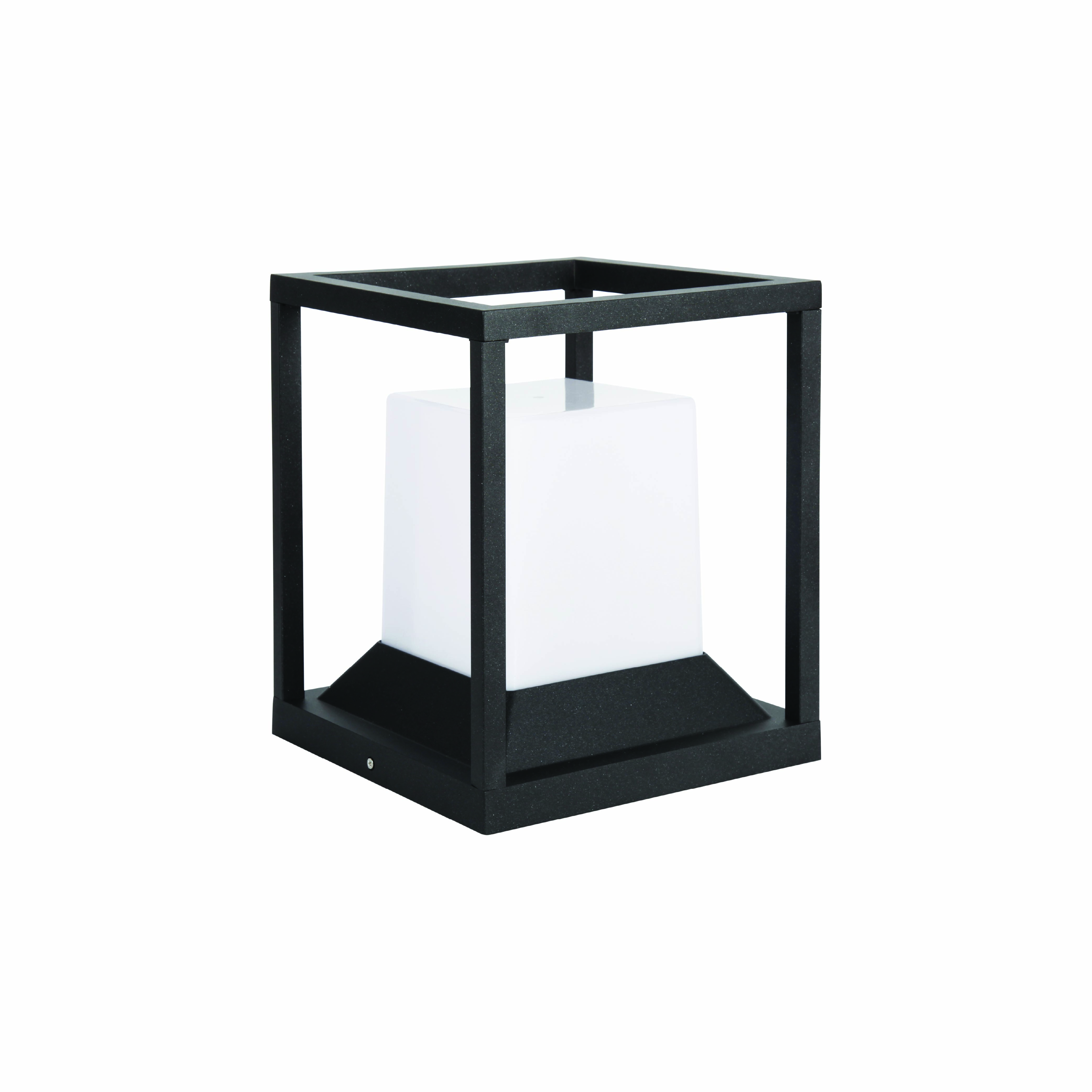 ไฟหัวเสา SL LIGHTING CUBE E27 สีดำ