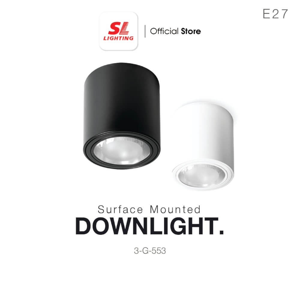 ดาวน์ไลท์ SL LIGHTING G-553 กลม E27 สีขาว