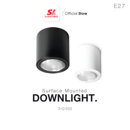 ดาวน์ไลท์ SL LIGHTING G-553 กลม E27 สีขาว_3