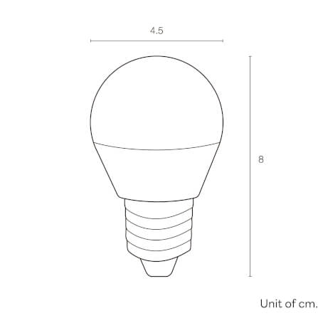 หลอด LED SL LIGHTING P45 200D 6 วัตต์ WARM WHITE E27_3