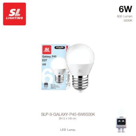 หลอด LED SL LIGHTING P45 200D 6 วัตต์ DAY LIGHT E27_2