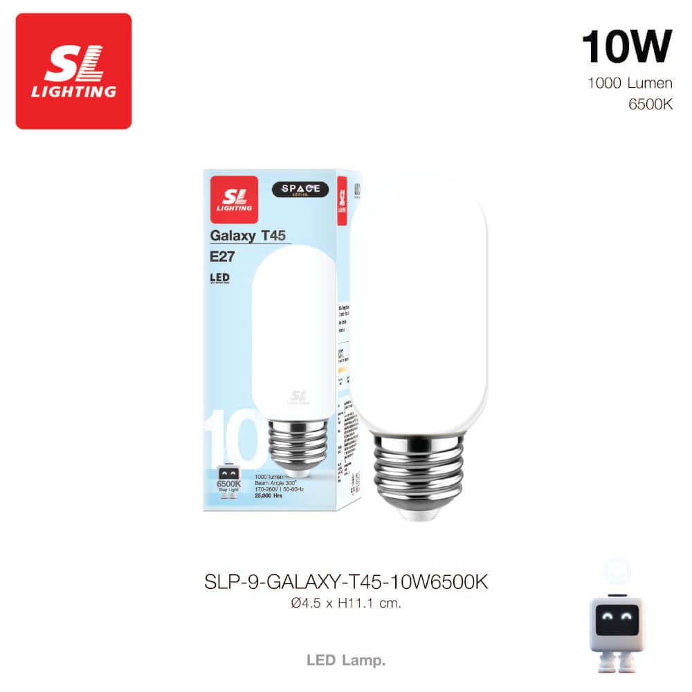 หลอด LED SL LIGHTING T45 300D 10 วัตต์ DAY LIGHT E27