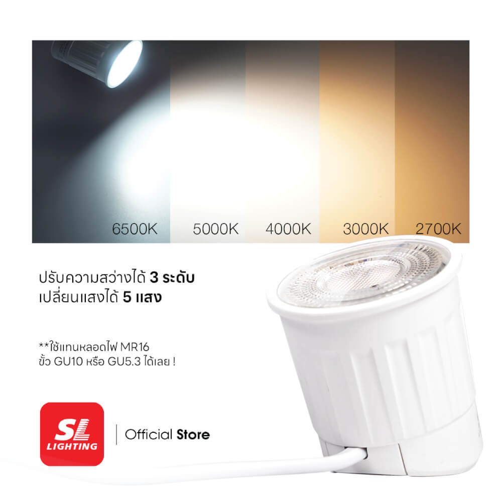 หลอด LED SL LIGHTING GALAXYCOIN MR16 36D 10 วัตต์ 5CT