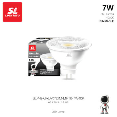 หลอด LED SL LIGHTING MR16 DIM 36D 7 วัตต์ COOL WHITE GU10_3
