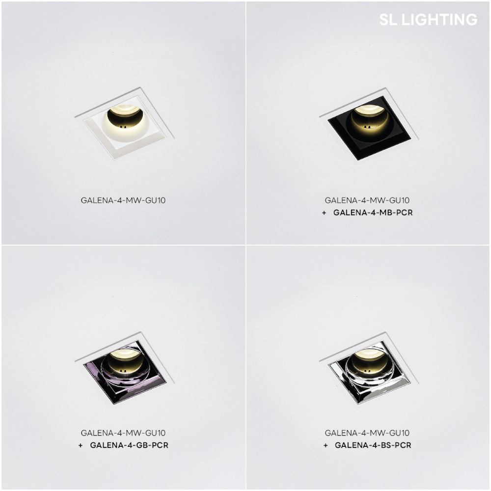 ดาวน์ไลท์ SL LIGHTING GALENA ทรงสี่เหลี่ยม สีขาว