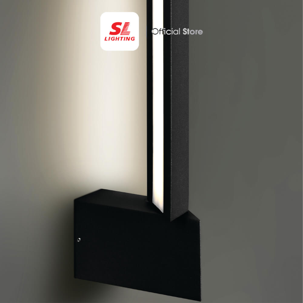 ไฟผนังภายนอก LED SL LIGHTING GANTT 36 วัตต์ WARM WHITE สีดำ