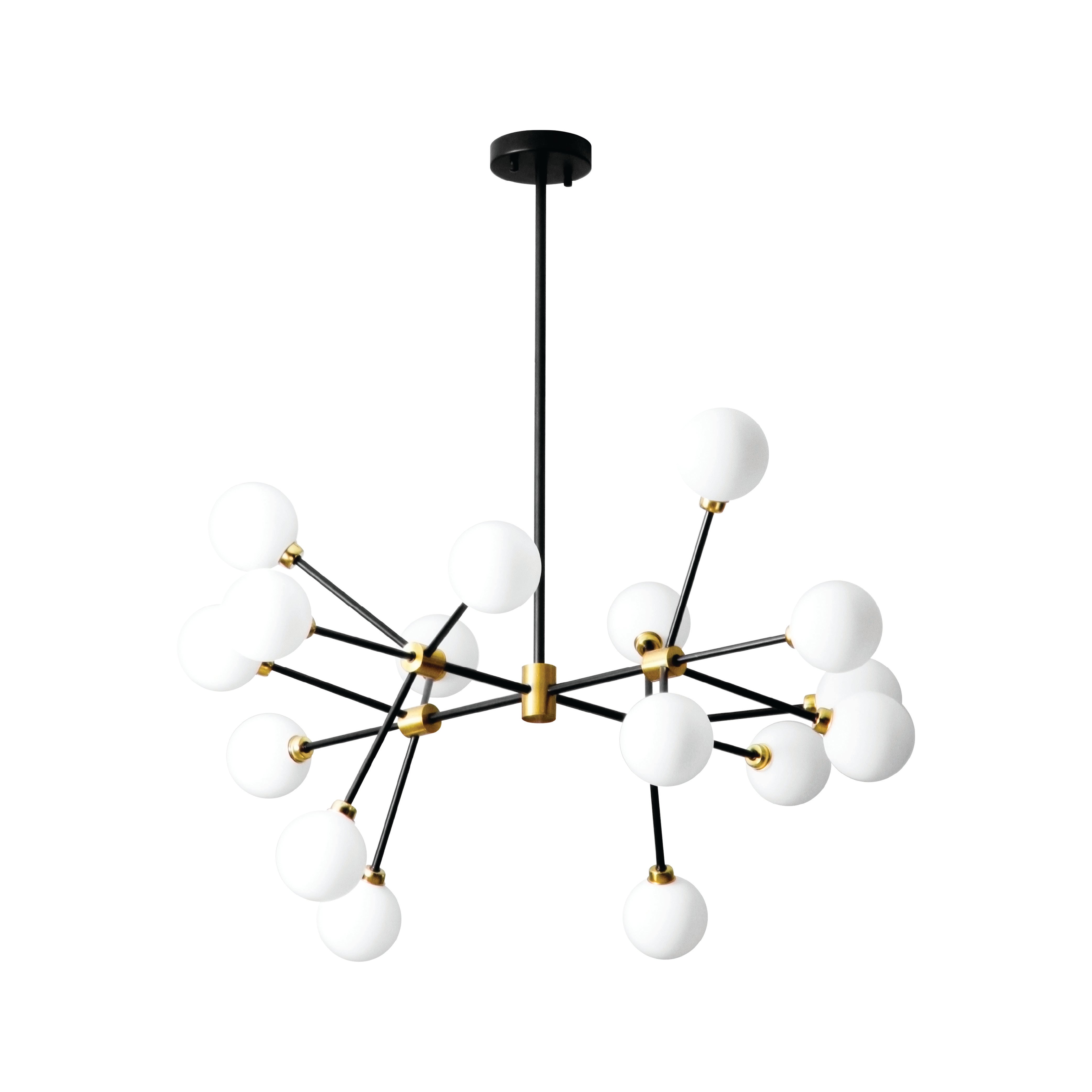 ไฟช่อ SL LIGHTING GLAM-9128 G9 16 หัว ดำ/ทอง_0