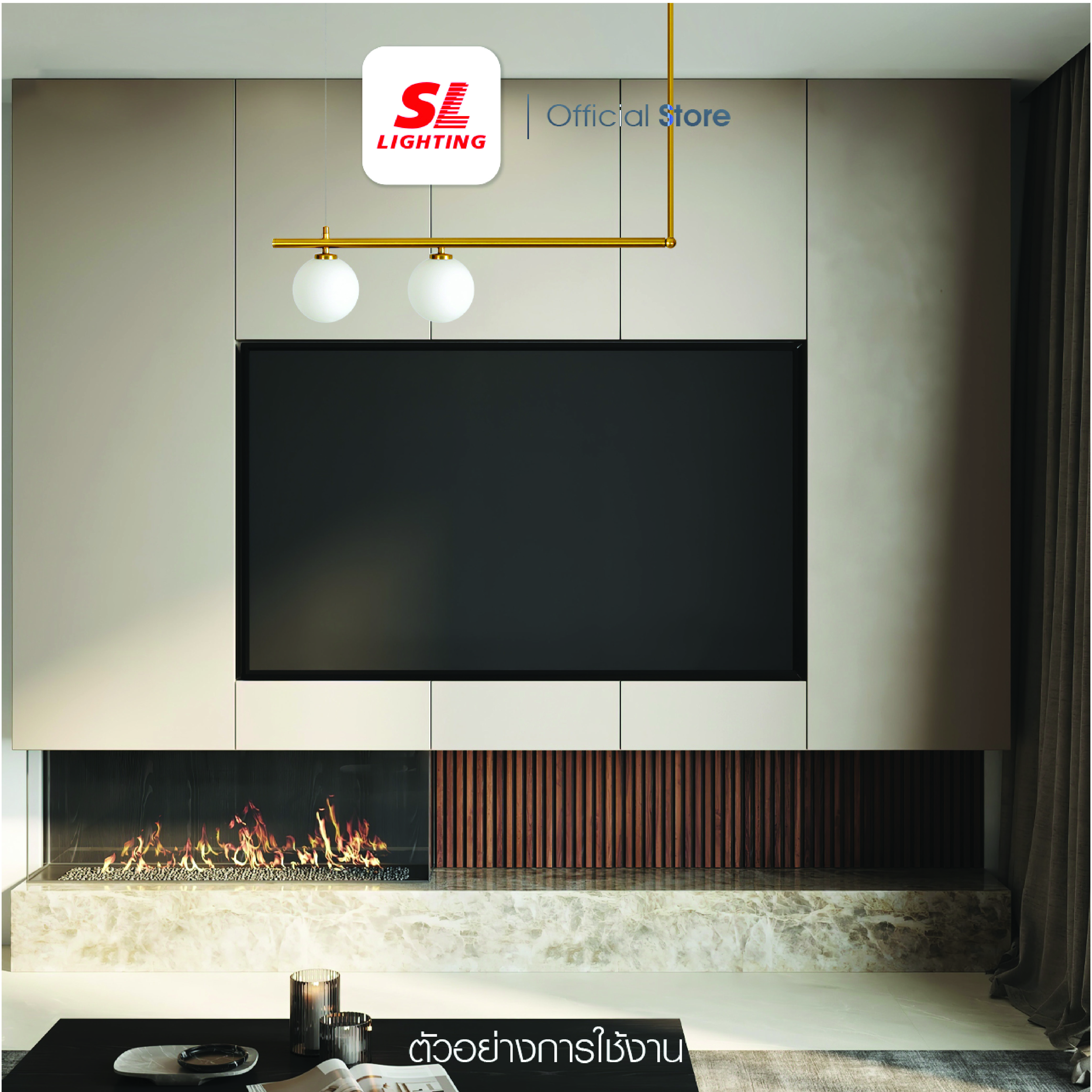 ไฟห้อย SL LIGHTING GLAM-P2039 G9 2 หัว ทอง