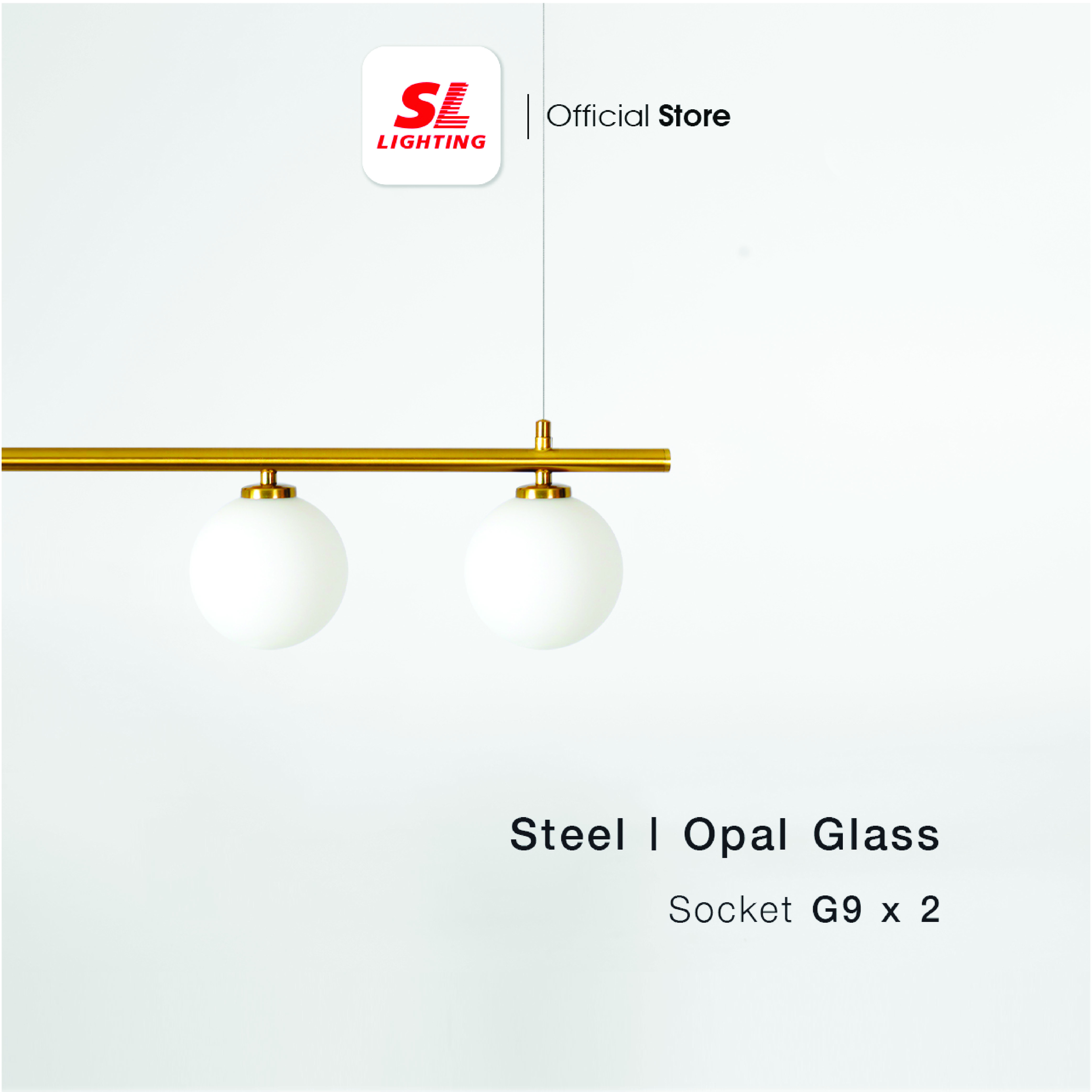 ไฟห้อย SL LIGHTING GLAM-P2039 G9 2 หัว ทอง_3