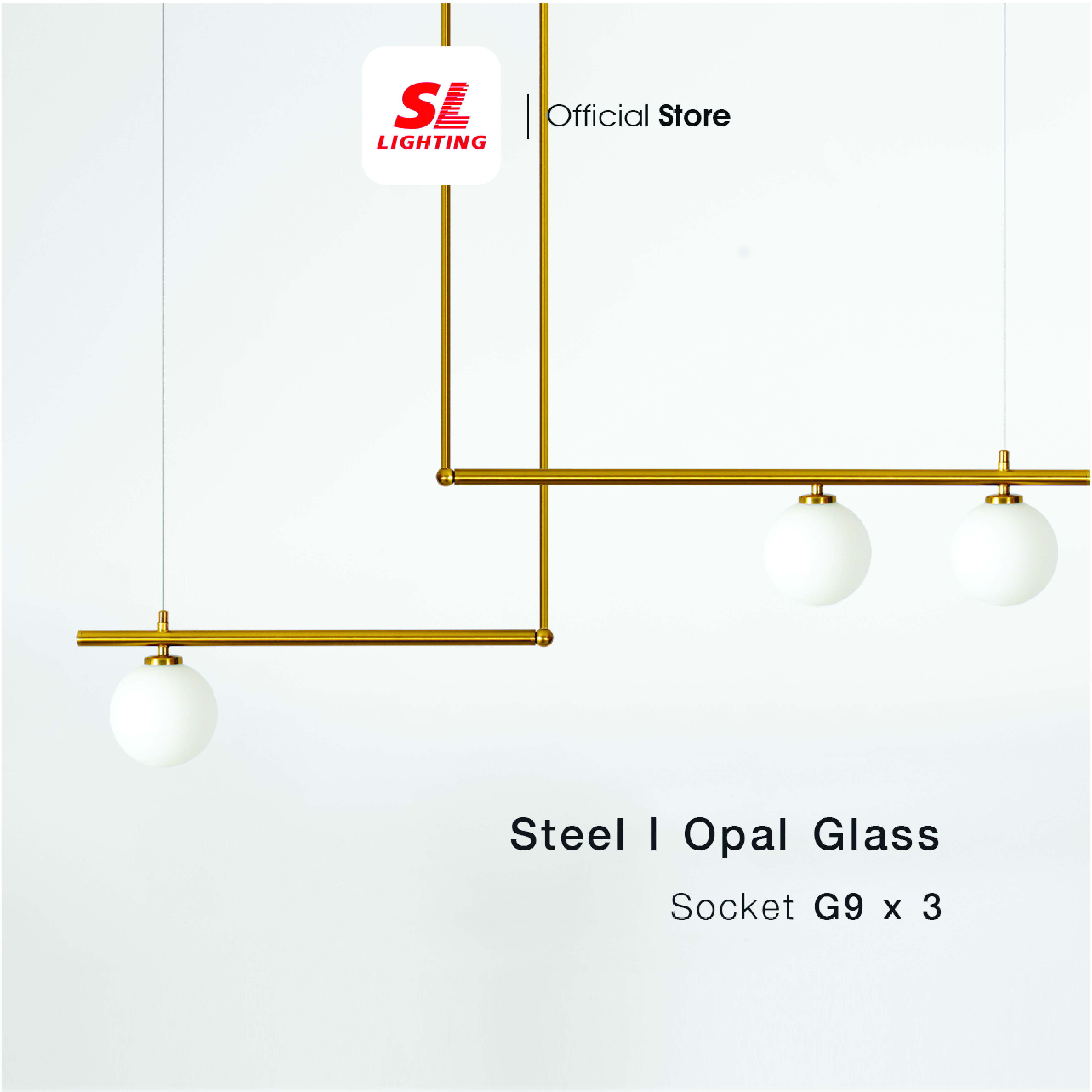ไฟห้อย SL LIGHTING GLAM-P2039 G9 3 หัว ทอง