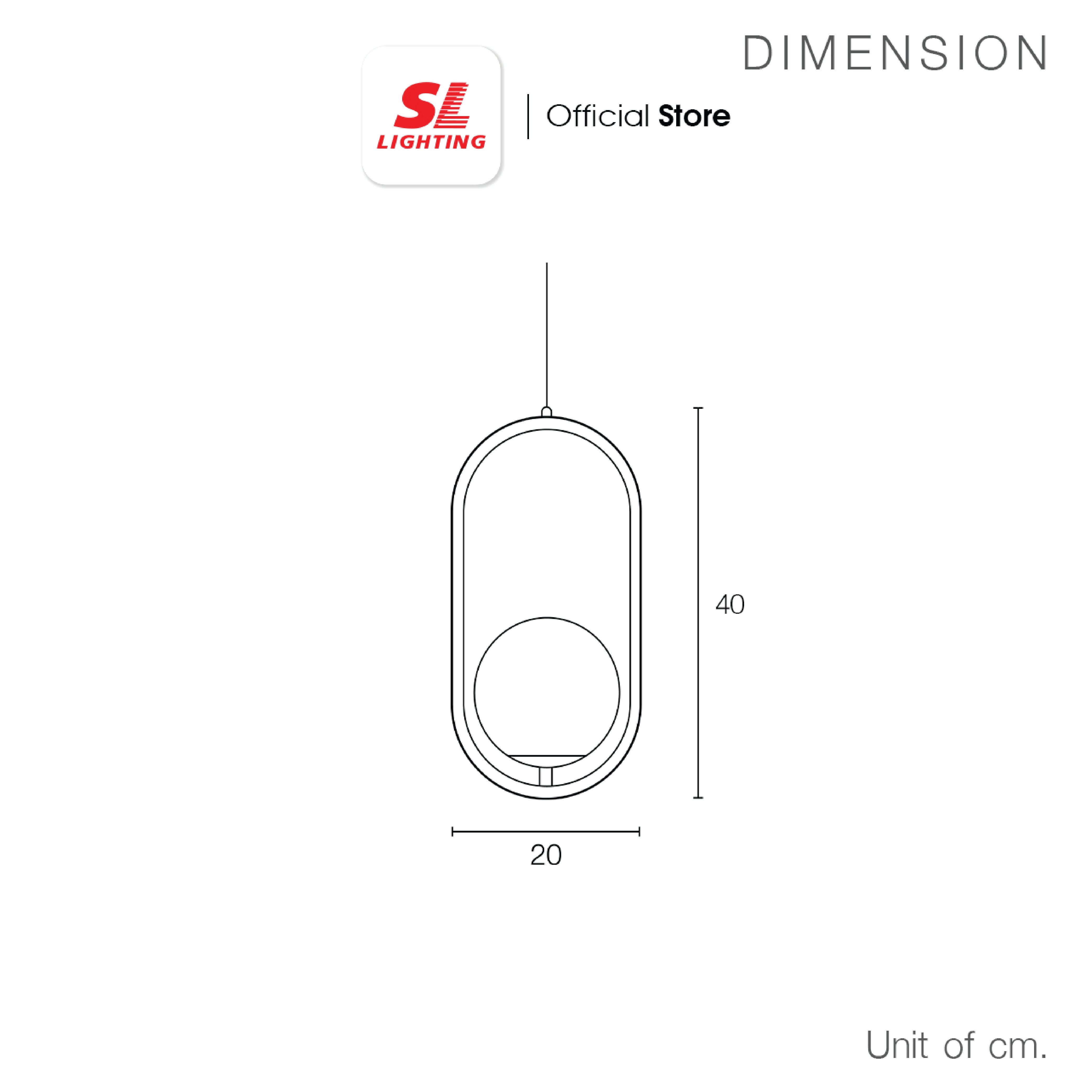 ไฟห้อย SL LIGHTING GLAM-P903 E27 ทอง_4