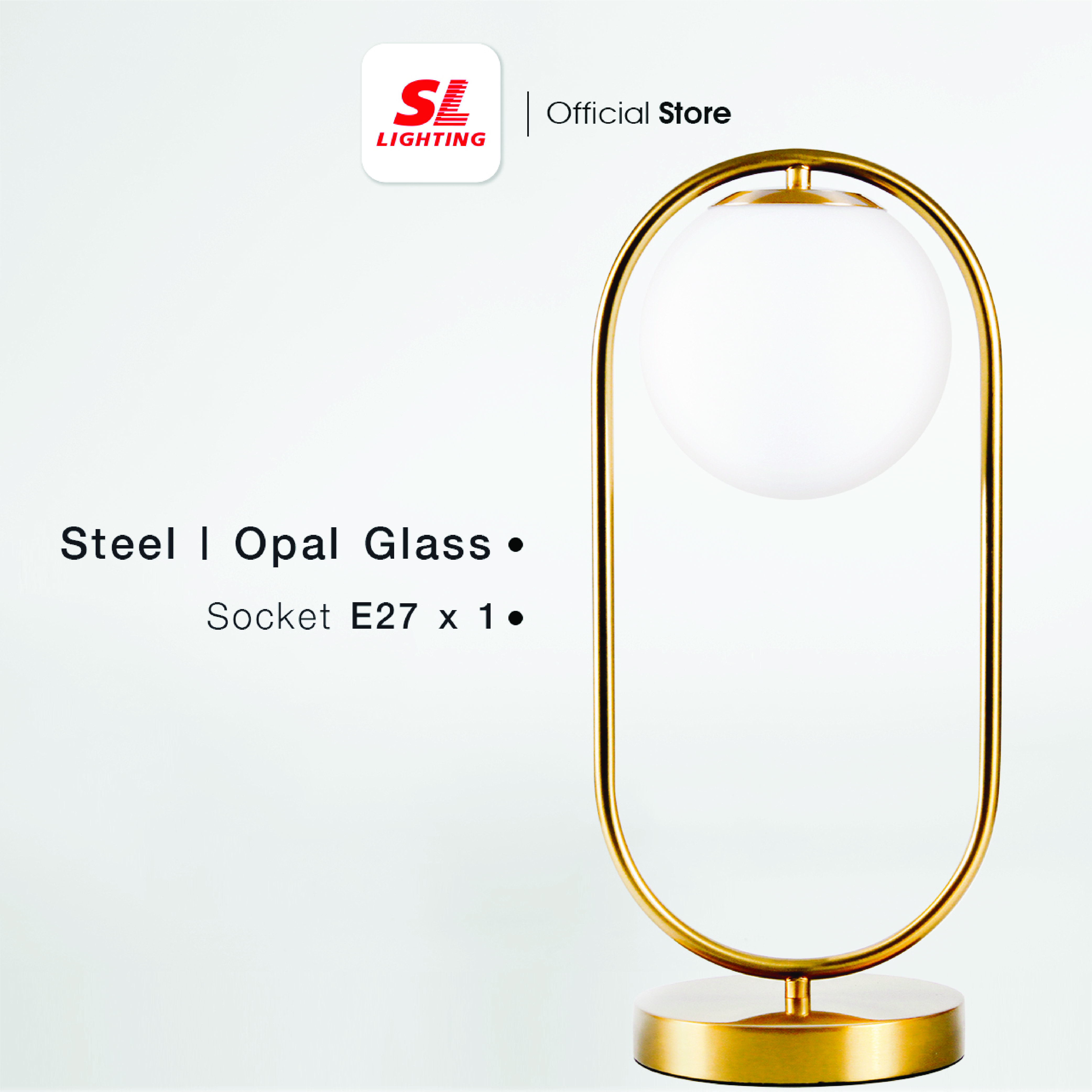 ไฟตั้งโต๊ะ SL LIGHTING GLAM-T903 E27 สีทอง