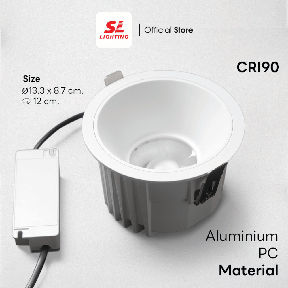 ดาวน์ไลท์ LED SL LIGHTING HALITE 30 วัตต์ COOL WHITE สีขาว