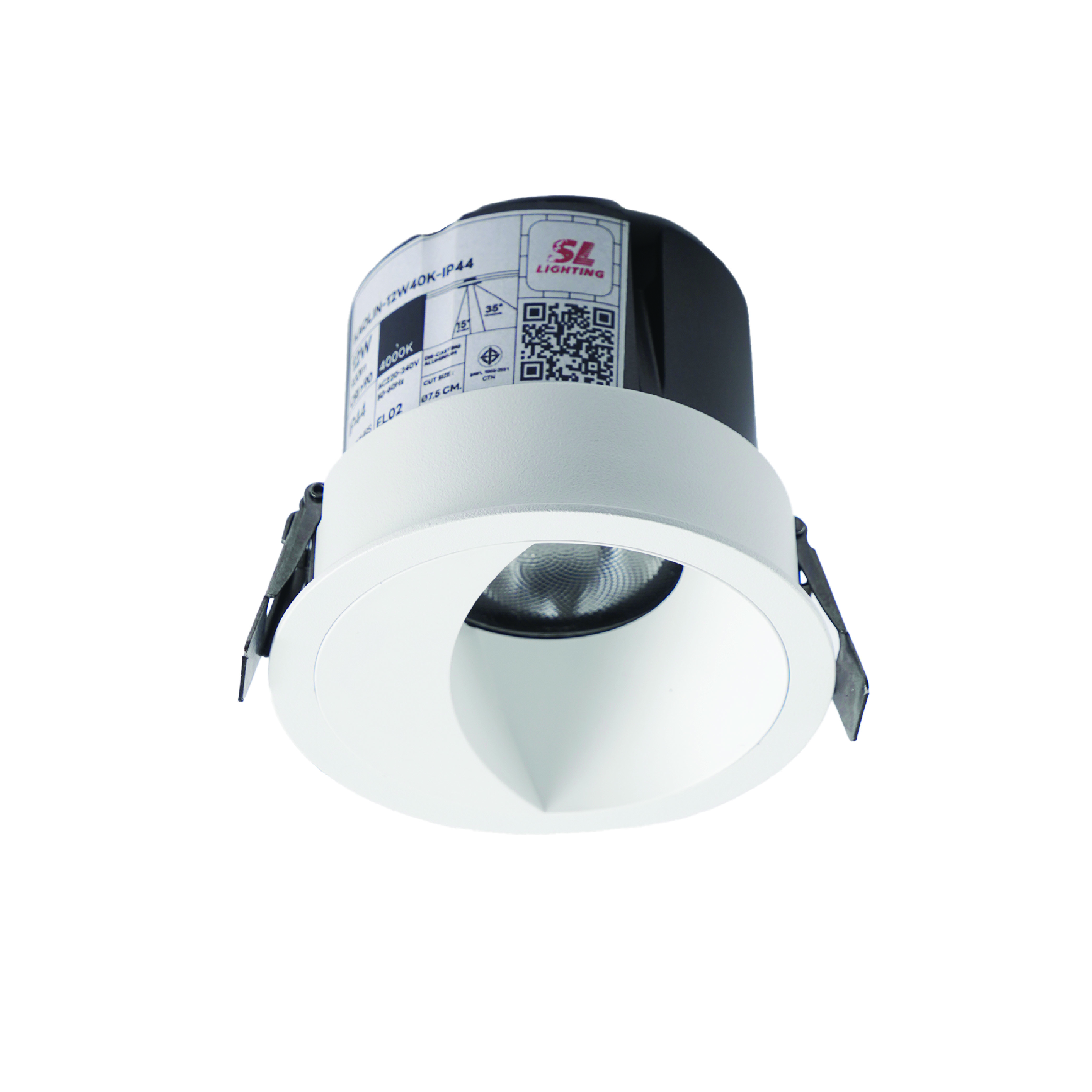 ดาวน์ไลท์ LED SL LIGHTING KAOLIN 12 วัตต์ IP44 COOL WHITE สีขาว