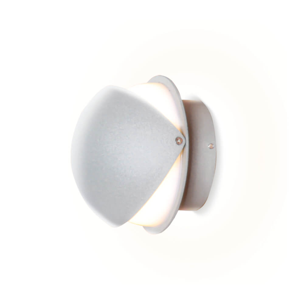 ไฟผนังภายนอก LED SL LIGHTING KLOM 12 วัตต์ WARM WHITE สีเทา