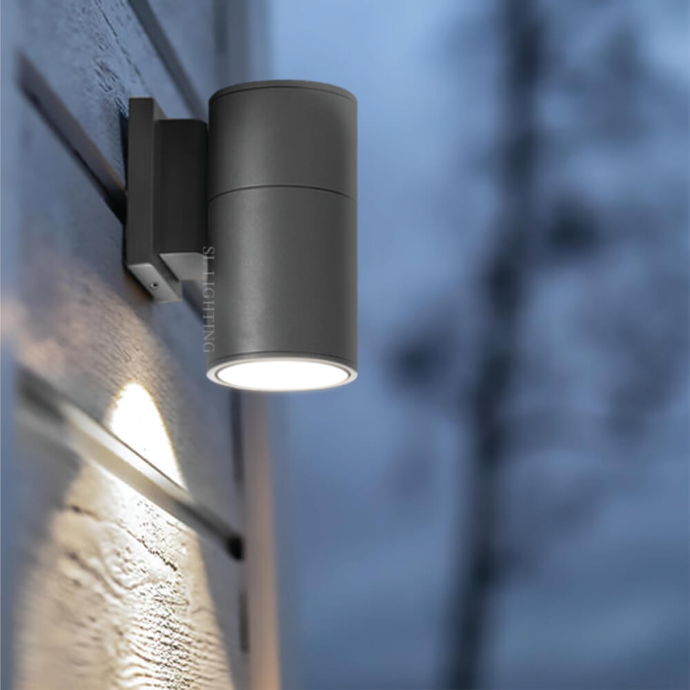 ไฟผนังภายนอก SL LIGHTING L3301 E27 ทรงกระบอก สีดำ แบบ 1 ทาง