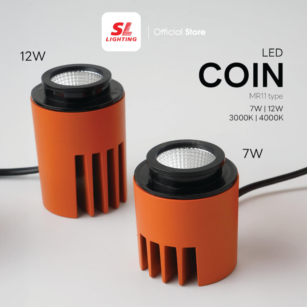 หลอด LED SL LIGHTING COIN MR11 36D 12 วัตต์ COOL WHITE