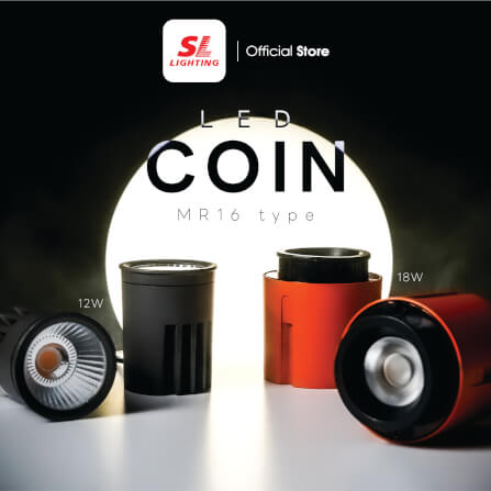 หลอด LED SL LIGHTING COIN MR16 36D 12 วัตต์ COOL WHITE_1