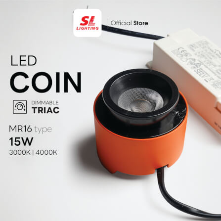 หลอด LED SL LIGHTING COIN MR16 DIM TRIAC 36D 15 วัตต์ COOL WHITE_5