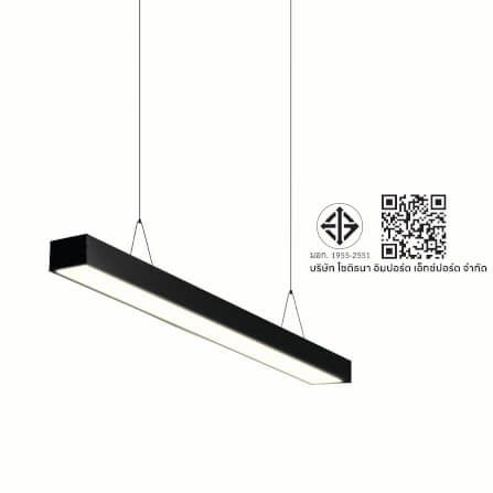 โคมไฟออฟฟิศ LED SL LIGHTING LINEA 36W 120 ซม. WARM WHITE สีดำ_5