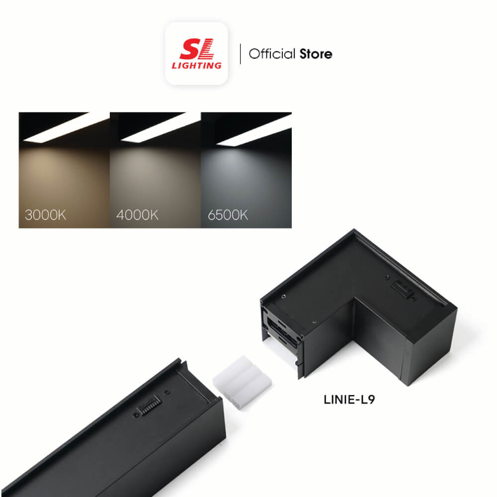 โคมไฟออฟฟิศ LED SL LIGHTING LINIE 24W 60 ซม. เปลี่ยนได้ 3 แสง สีดำ