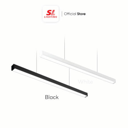 โคมไฟออฟฟิศ LED SL LIGHTING LINIE 24W 60 ซม. เปลี่ยนได้ 3 แสง สีดำ_4