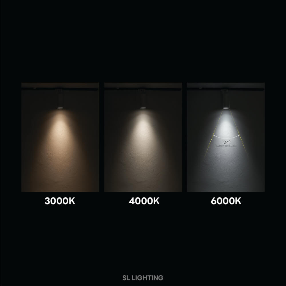 แทรคไลท์ LED SL LIGHTING LYRA ปรับวัตต์ได้ 3 ระดับ WARM WHITE/COOL WHITE/DAY LIGHT สีขาว
