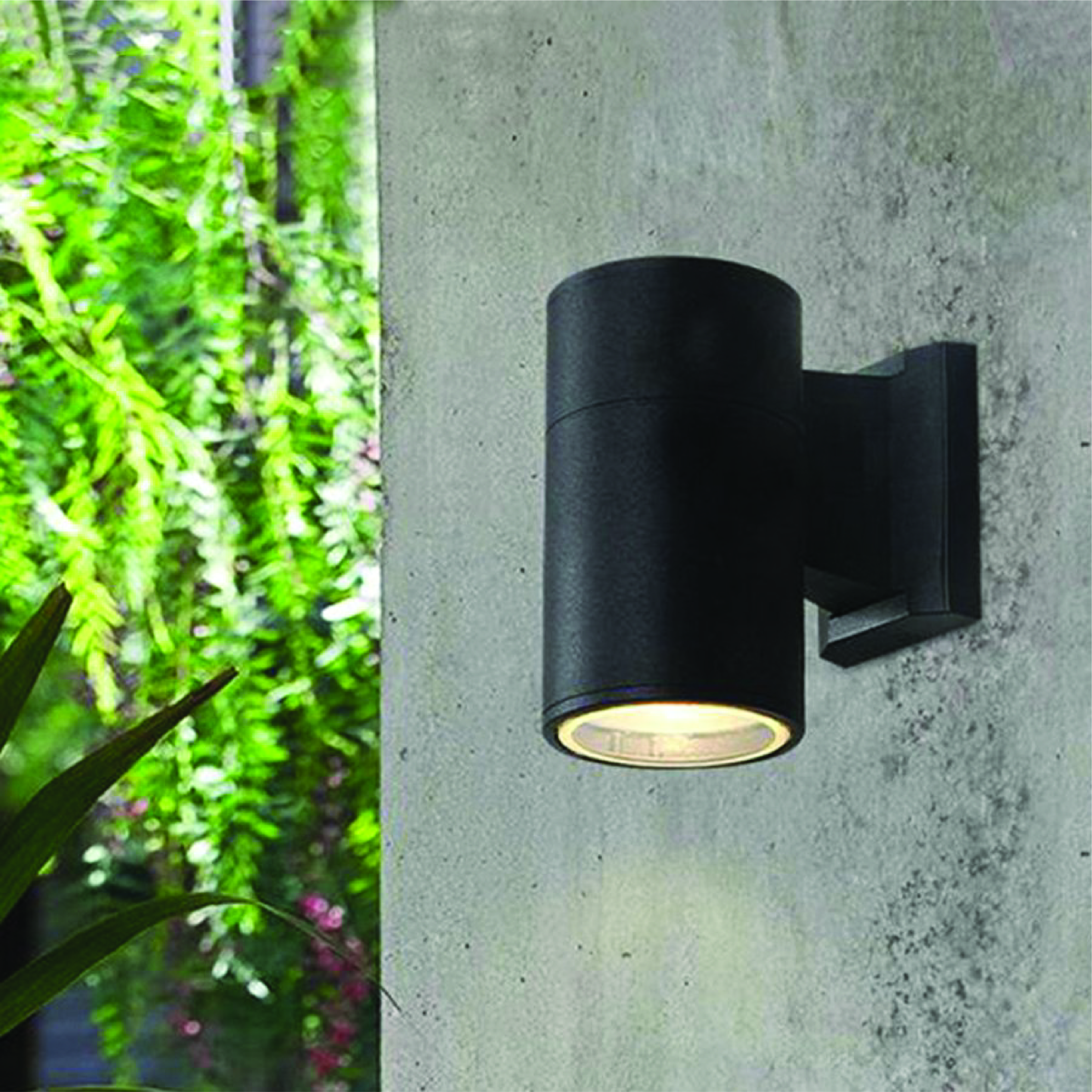 ไฟผนังภายนอก SL LIGHTING M3301 E27 ทรงกระบอก สีดำ แบบ 1 ทาง_2