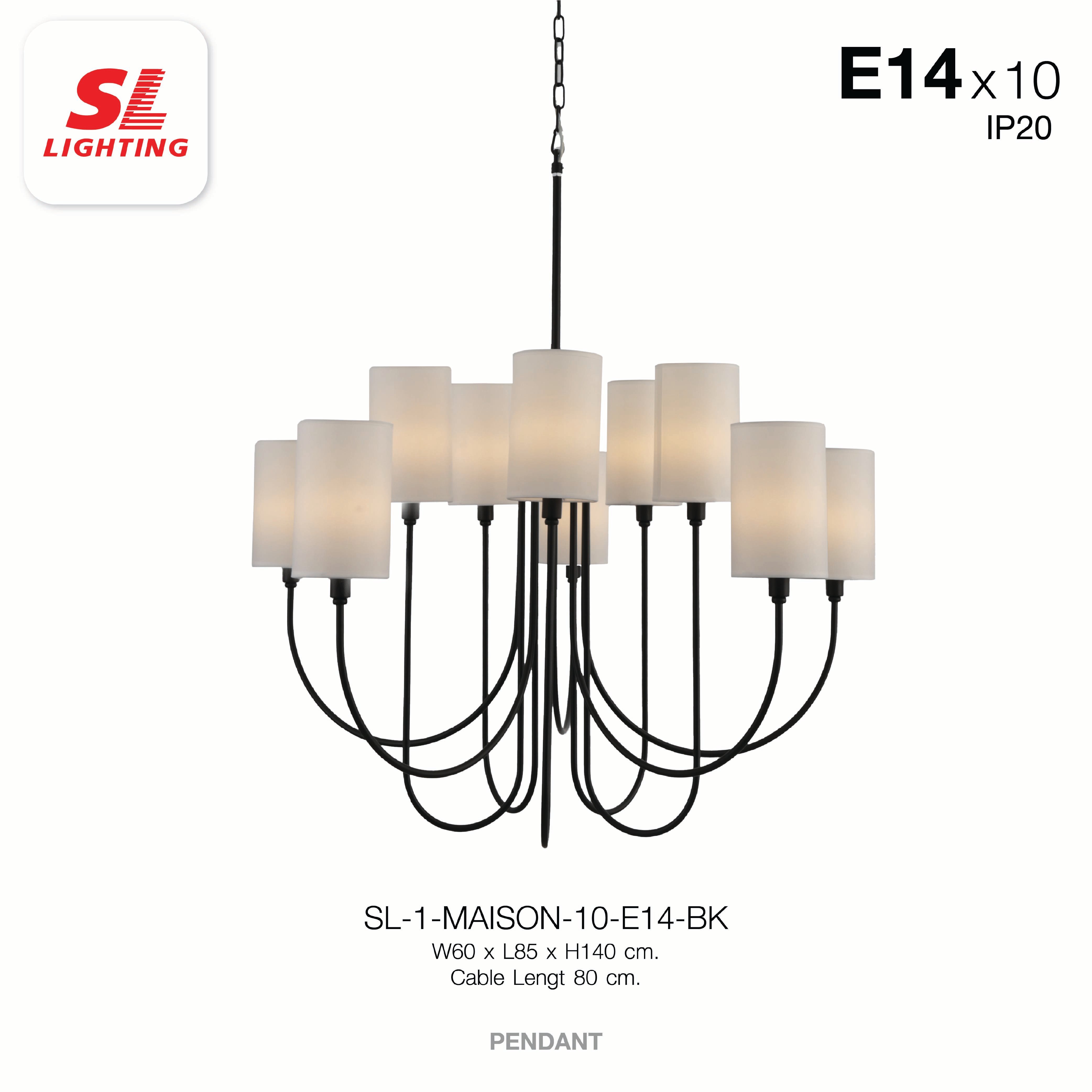 ไฟช่อ SL LIGHTING รุ่น MAISON E14 6ขั้ว_3